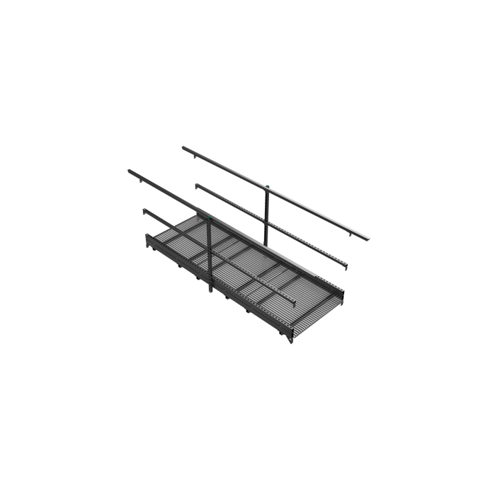 Walkway and stepover Platform 3mtr straigth with railing | YETI rooftop walkway and stepover