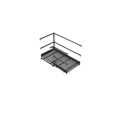 Image for Walkway and stepover Platform corner left with railing  | YETI rooftop walkway and stepover