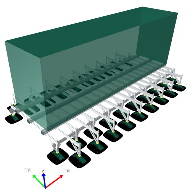 BIM objects - Free download! HD frame for AC Unit load up to 8T, 6m ...