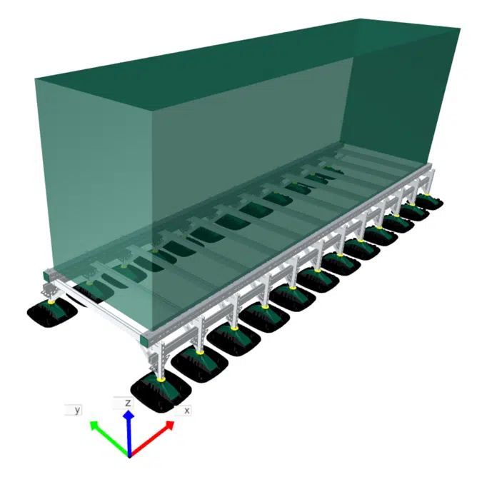 BIM objects - Free download! HD frame for AC Unit load up to 4T 6m long ...