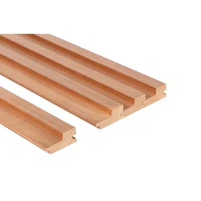Interior or Sauna - Thermo-Aspen STEP Wall Paneling图像