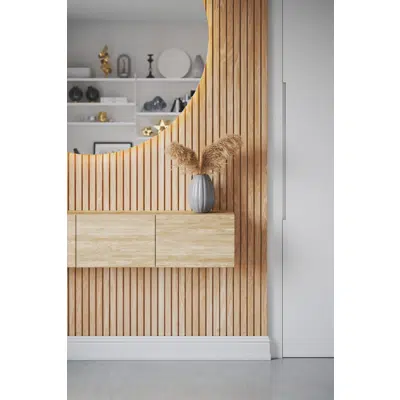 afbeelding voor Interior or Sauna - Alder STEP Wall Paneling