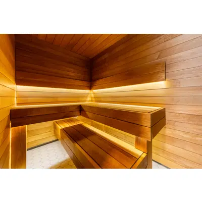 kuva kohteelle Interior or Sauna - Thermo-Aspen STS4 Wall Paneling