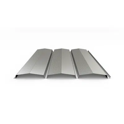 Creta micro-ribbed B® Architectural metal profile for wall cladding图像