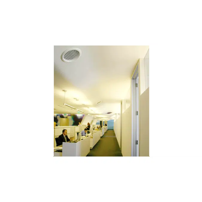 Model RHV Aluminum Round Grille Diffuser