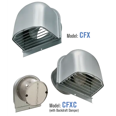 Model CFX & CFXC Aluminum Dryer Vent için görüntü