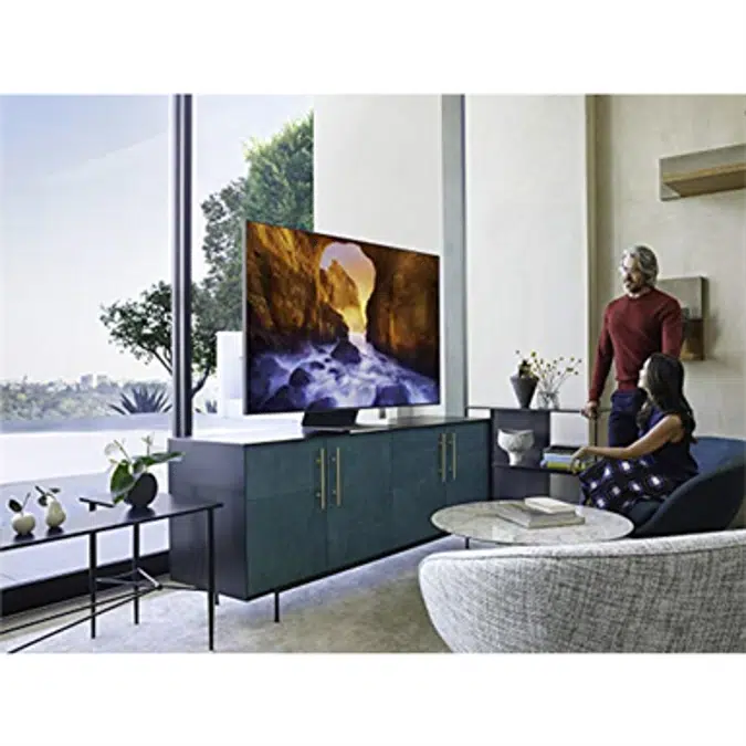 Samsung QN65Q90RAFXZA Flat 65-Inch QLED 4K Q90 Series Ultra HD Smart TV with HDR and Alexa Compatibility (2019 Model)