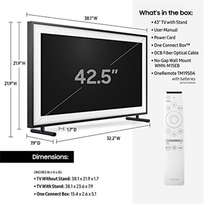 Bim Objects Free Download Samsung Qn43ls03rafxza Frame 43 Inch Qled 4k Ls03 Series Ultra Hd Smart Tv With Hdr And Alexa Compatibility 19 Model Bimobject