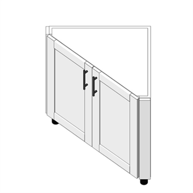Objetos Bim Descarga Gratis Angled End Base 2 Full Height Doors Aeb