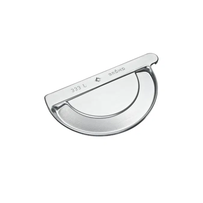 Plug-in gutter end cap half round left