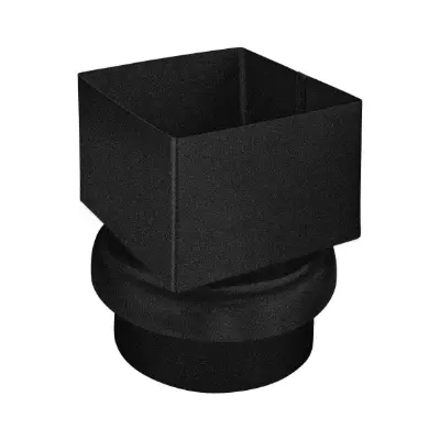 Image for GRÖMO ALUSTAR downpipe to standpipe adapter box shape to round
