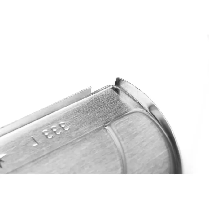 Plug-in gutter end cap half round right