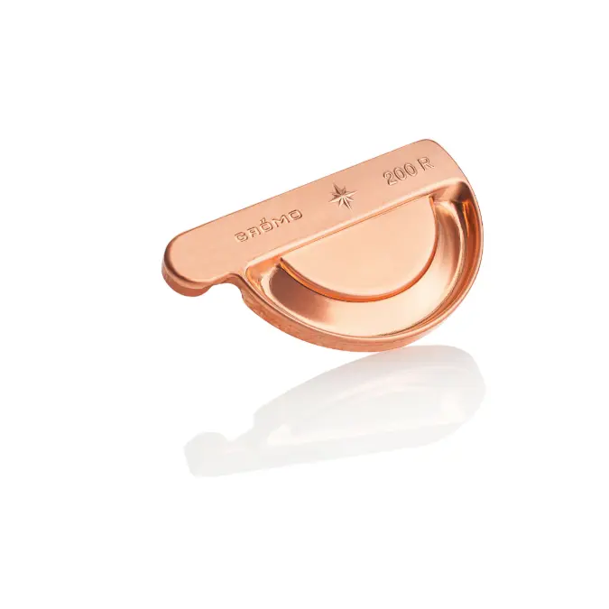 Plug-in gutter end cap half round right