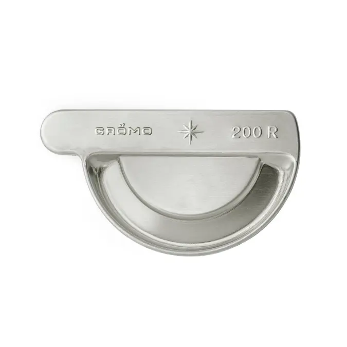 Plug-in gutter end cap half round right