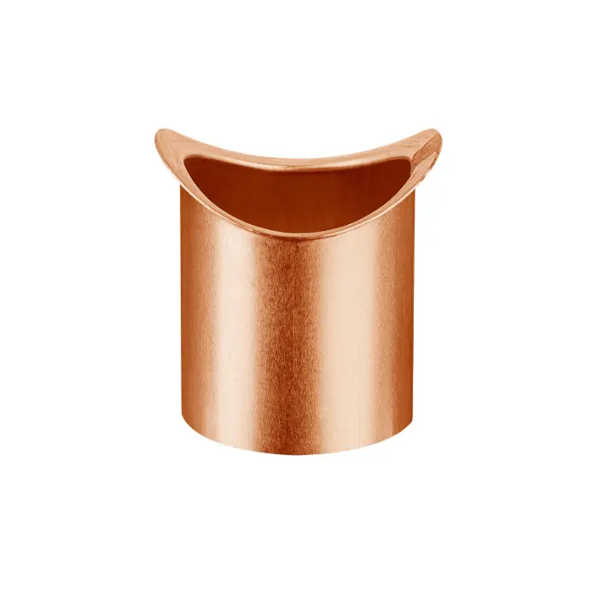 Soldering outlet - half round gutter