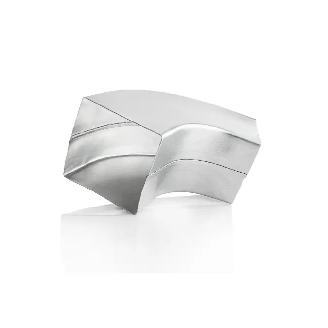 Square pipe elbow 72°