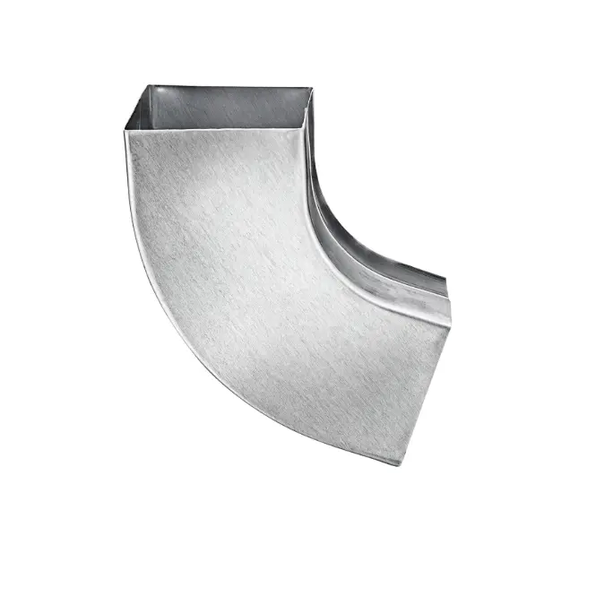 Square pipe elbow 72°