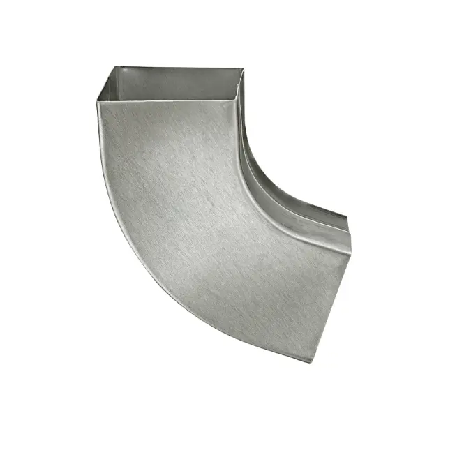 Square pipe elbow 72°