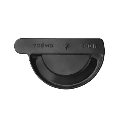 Image for GRÖMO ALUSTAR Plug-in gutter end cap half round right