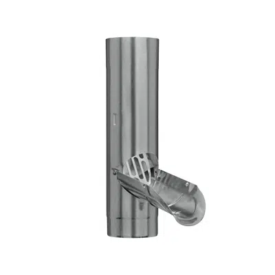 Image for GRÖMO ALUSTAR Rainwater pipe flap with stainless steel sieve