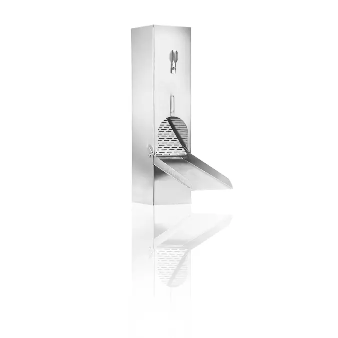 Rainwater pipe flap box shape