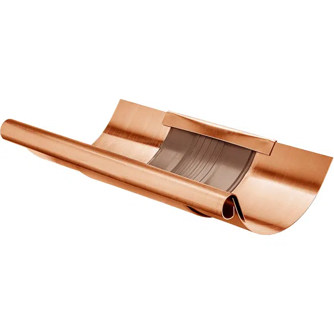 Gutter expander - with cover - half round