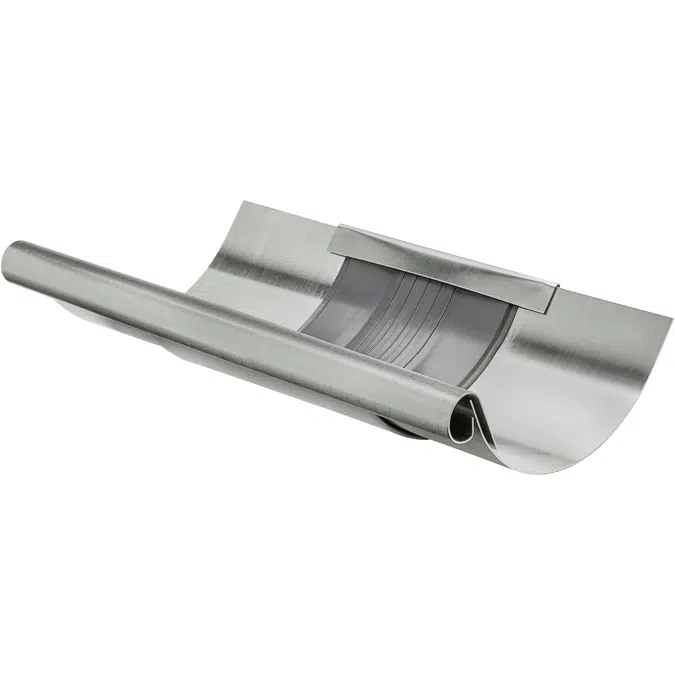 Gutter expander - with cover - half round