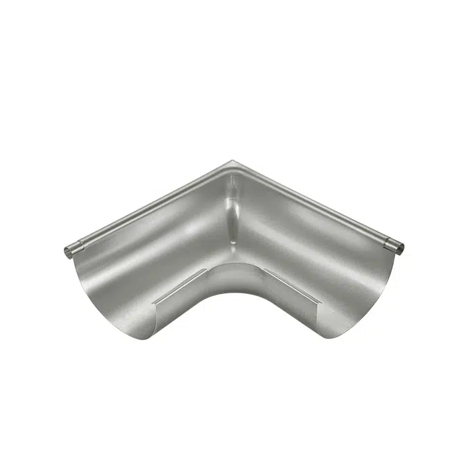Gutter corner exterior corner, 90° half round