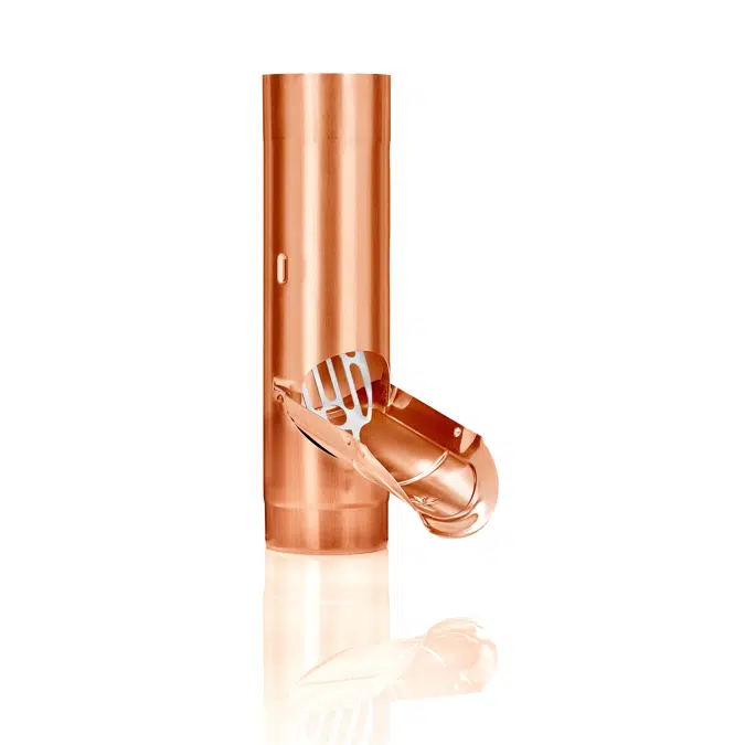 Rainwater pipe flap with stainless steel sieve