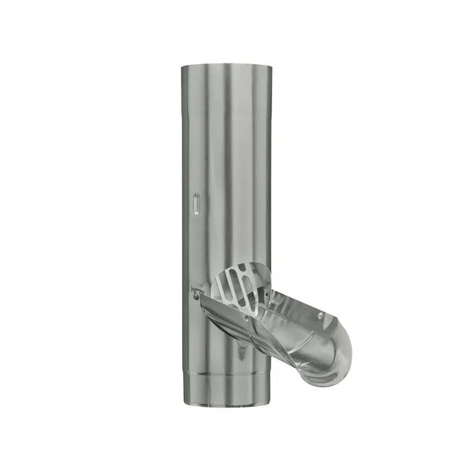Rainwater pipe flap with stainless steel sieve