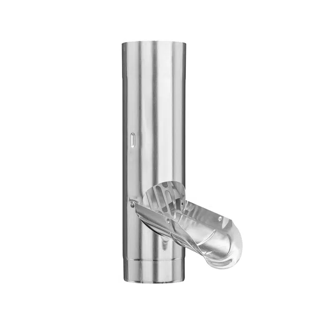 Rainwater pipe flap with stainless steel sieve