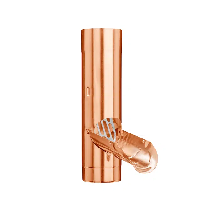 Rainwater pipe flap with stainless steel sieve