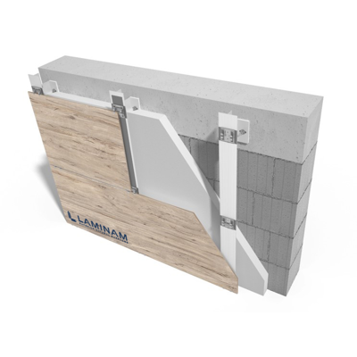 ADHESIVE/ INVISIBLE FIXING Ventilated facade By Laminam