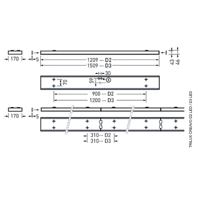 CREAVO D / D2 / D3 LED