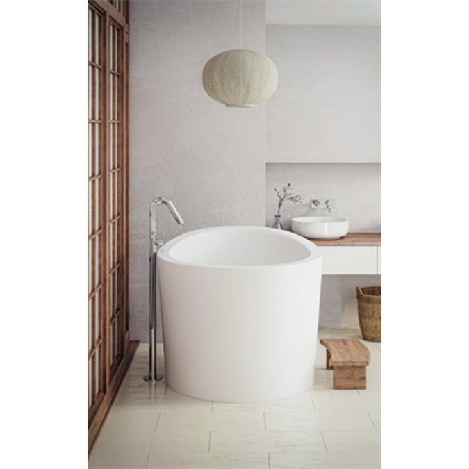 Objetos BIM - ¡Descarga gratis! Aquatica True Ofuro Mini Heated | BIMobject