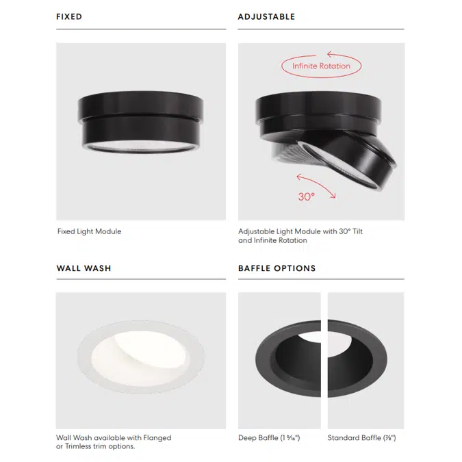 AERA SHALO 3  DOWNLIGHT, Recessed Square, Direct