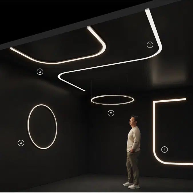 CURVIA SLIM 2 RING, Recessed