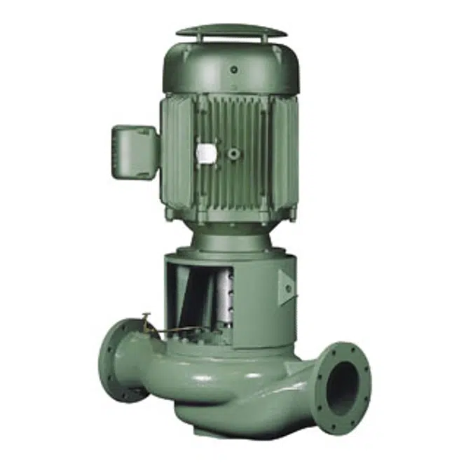 KS2011 Vertical Split Coupled In-Line Pump, 1 hp to 10 hp, 1160/1450/1760 RPM, 2" Suction, 2" Discharge