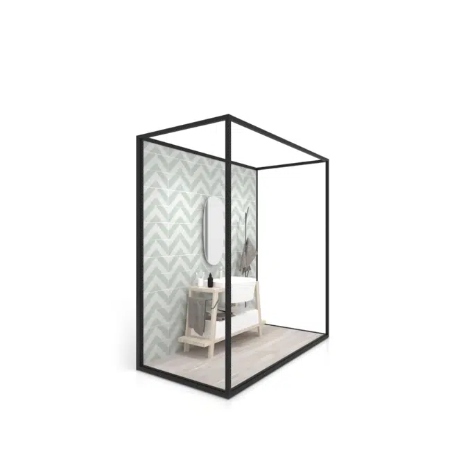 Isla Lineal 240x120 | Ambience for displaying tiles