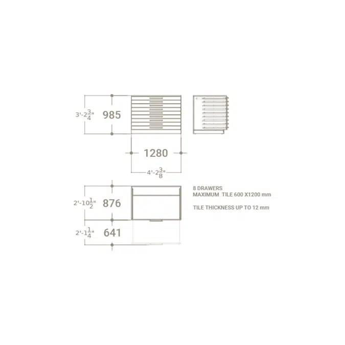 M8 | Drawer Unit for Large-Format Tiles