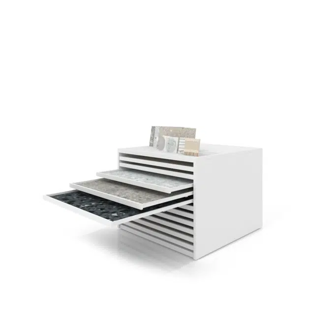 Rhin 120x120 | Cabinet tile display