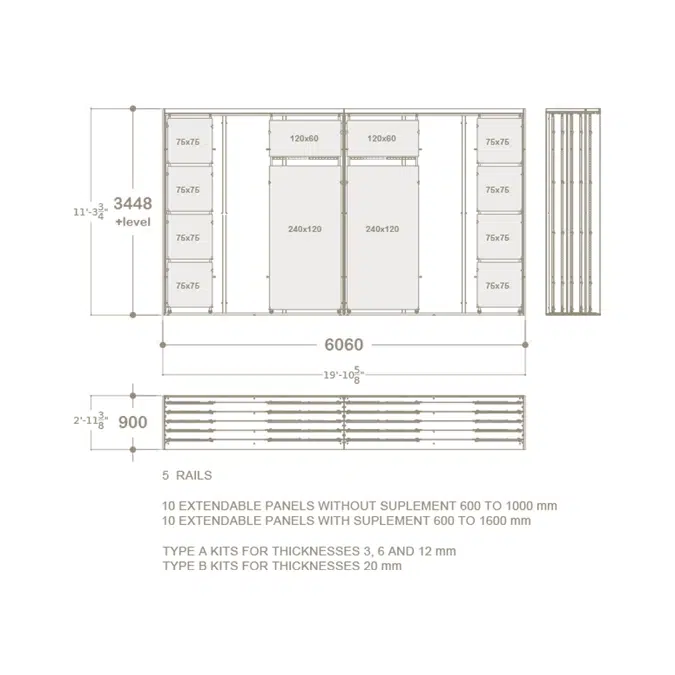 Composition 121 | Multiformat tile display