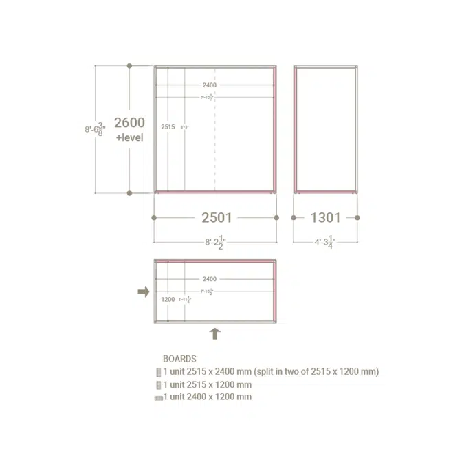 Isla Corner 240x120 | Ambience for displaying tiles