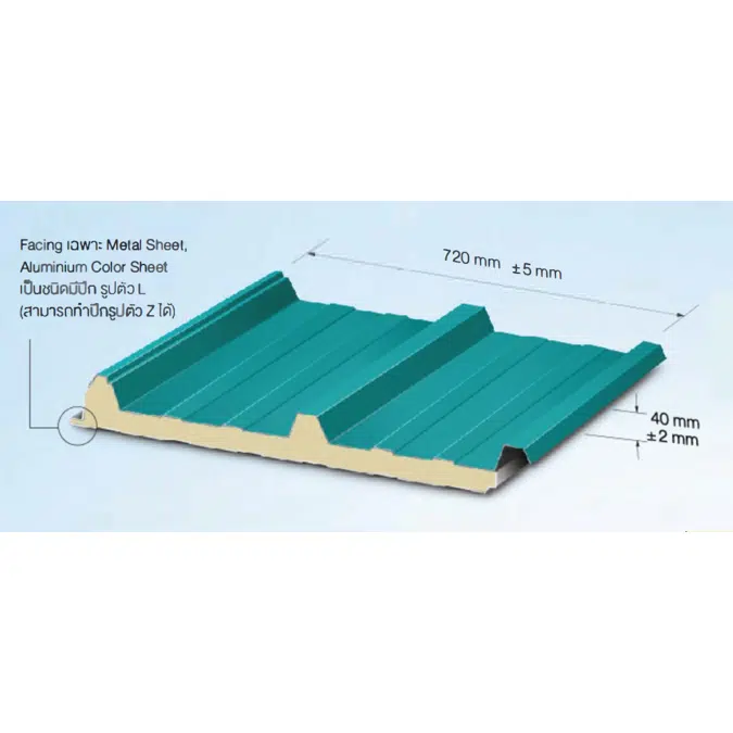 Suntech Roof Metal Sheet SPU-40B-720