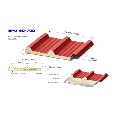 imagem para Suntech Roof Metal Sheet SPU-60-700