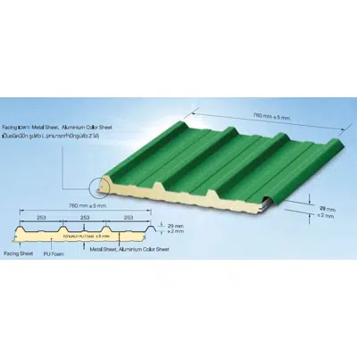 Suntech Roof Metal Sheet SPU-29-760图像