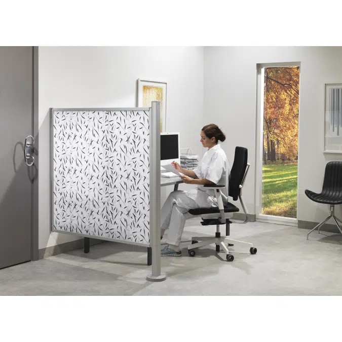 Silentia hospital fixed privacy screen