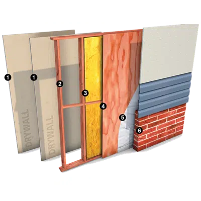 afbeelding voor ProWood UL V343 FR (Fire Retardant) Wood Wall Assembly