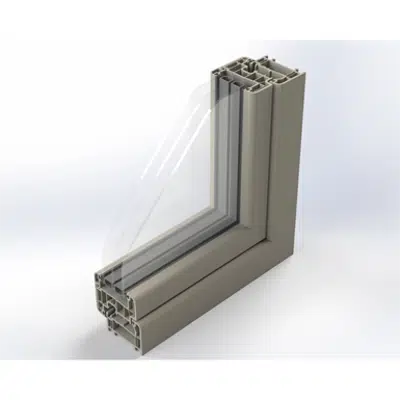 Image for Zendow#neo Double Window with Sidelight - Block frame installation