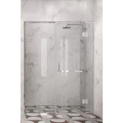Vetro 524 alcove fitting with towel handle and door için görüntü